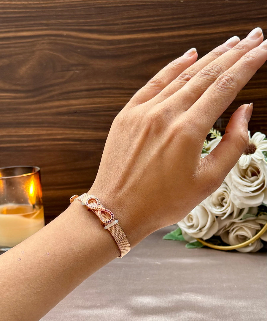 Rose Gold Bolo Bracelet 6.0